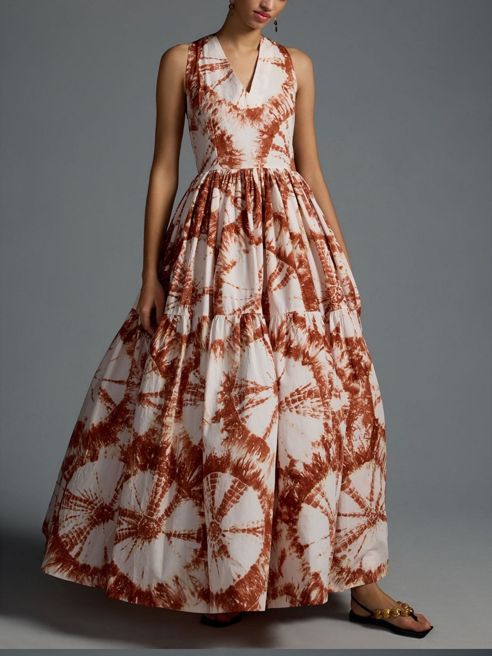 S/W/F V Neck Maxi Dress Size XS